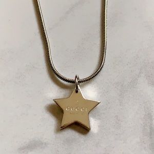 Gucci Trademark Star Pendant on Necklace